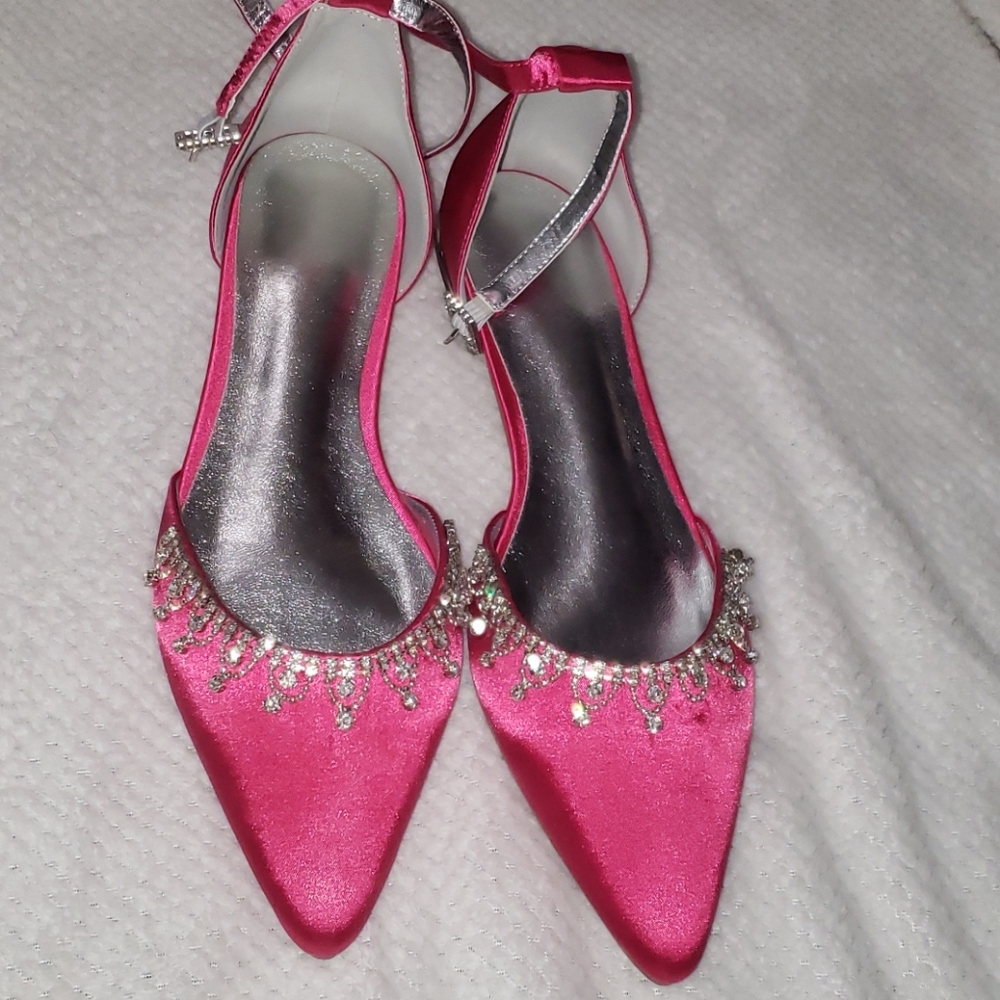 Pink flats